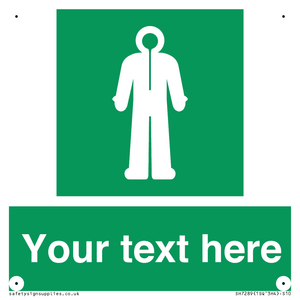 Custom sign safe condition Survival clothing